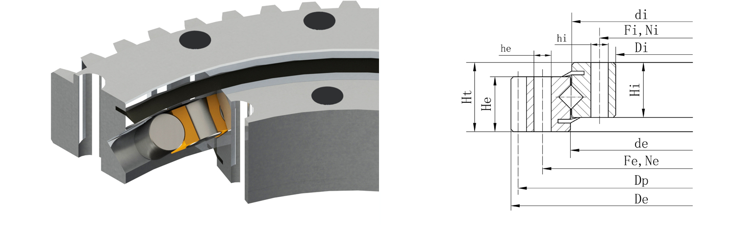 轉(zhuǎn)盤軸承的安裝特點及使用 轉(zhuǎn)盤軸承的安裝特點及使用